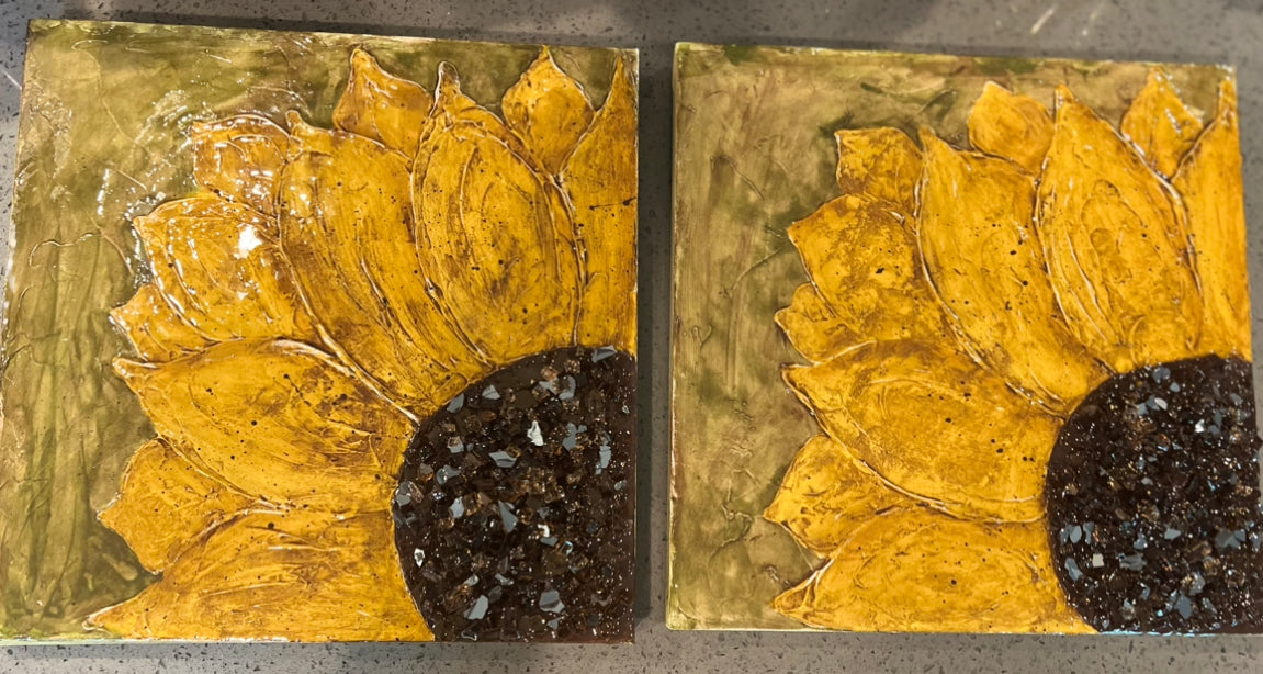 Handmade Sunflower Painting
